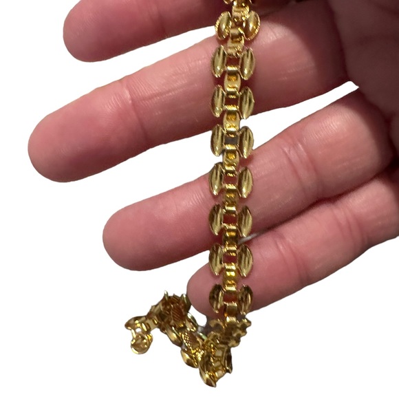 Gold Segmented Stackable Bracelet - Picture 8 of 10